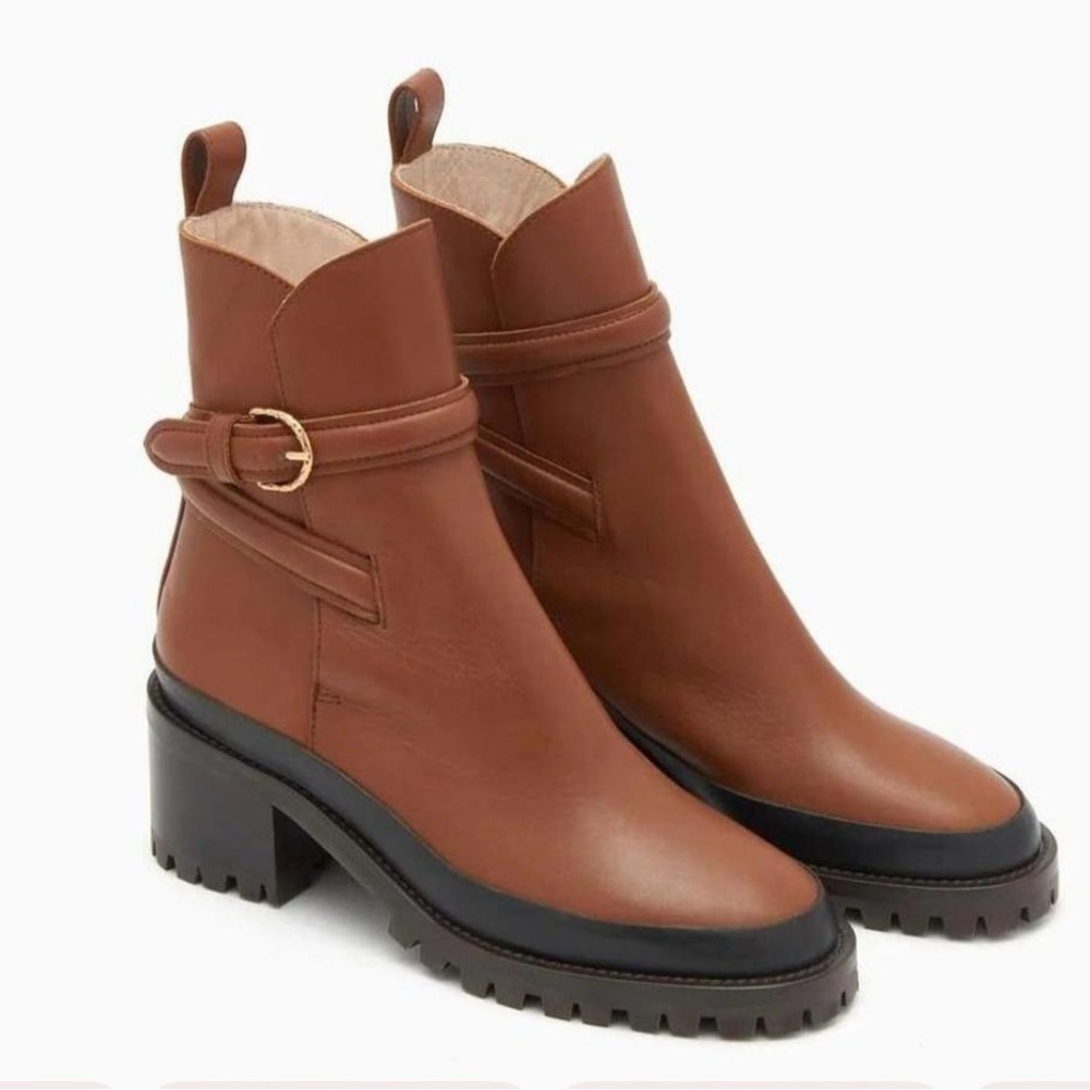 Ulla Johnson Lennox Ankle Boot - Cognac